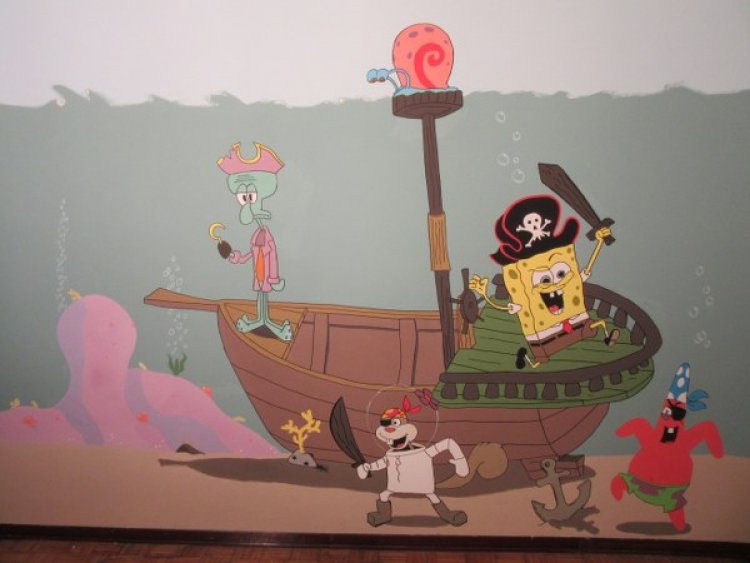 Disegni murali Spongebob e personaggi
